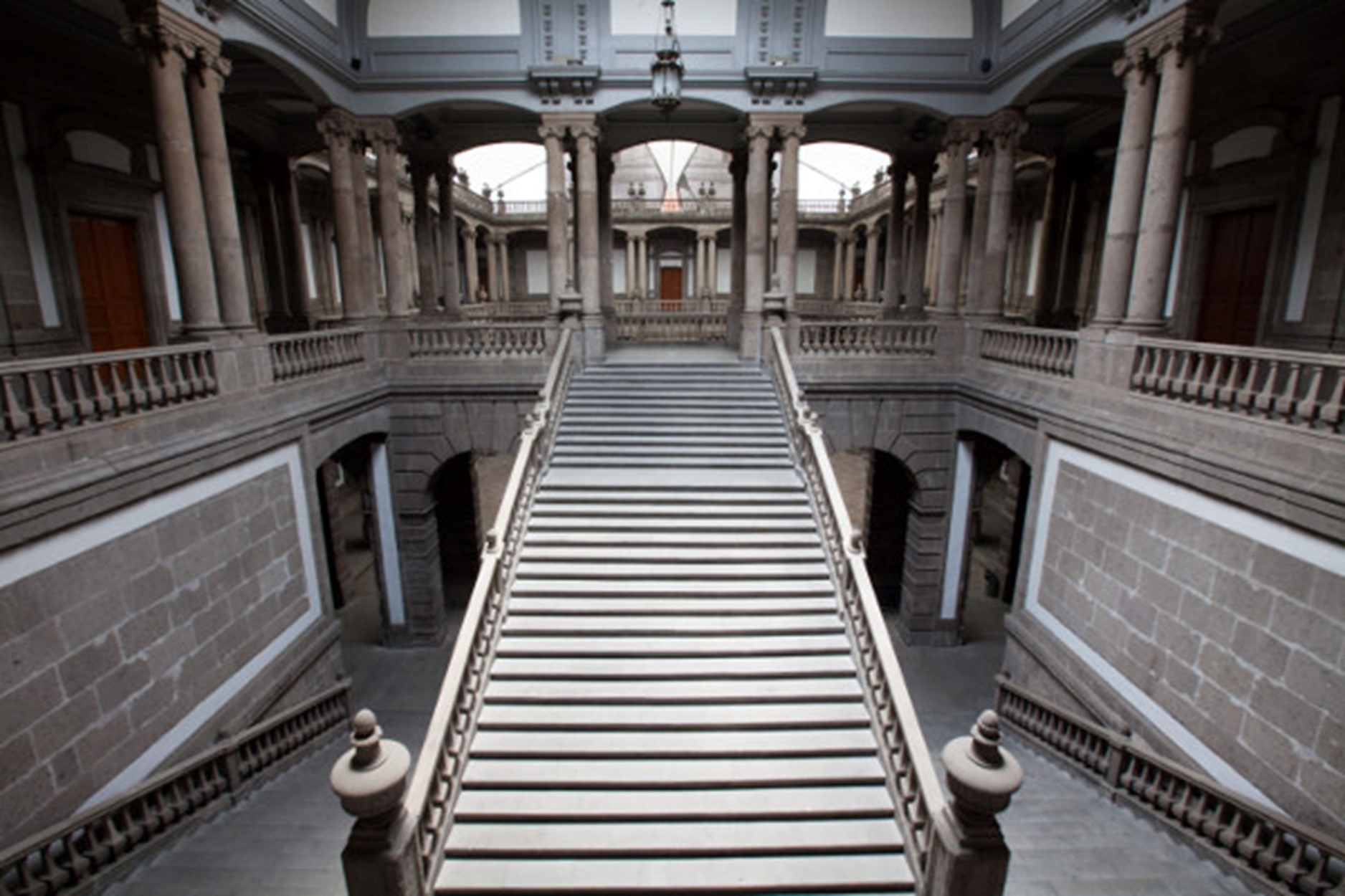 Main staircase of Palacio de Minería, Historic Center, Mexico City.